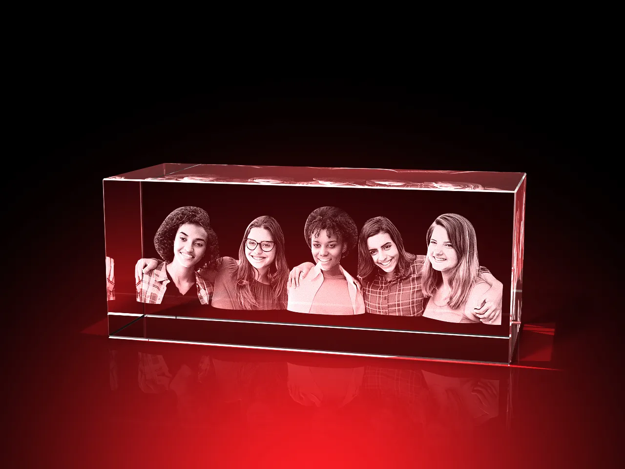 3D-Porträt vom Foto – GLASFOTO.COM