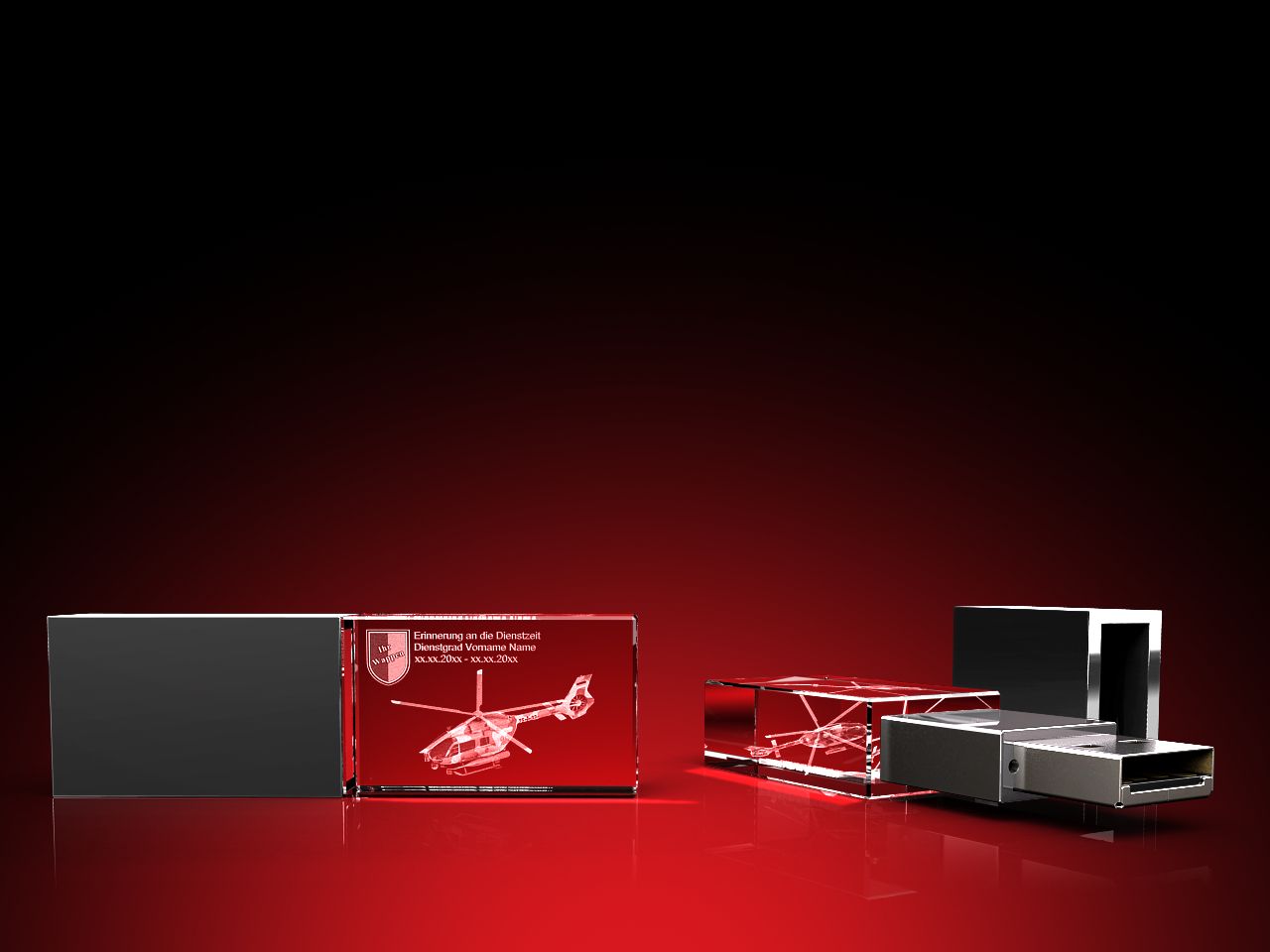 Hubschrauber H145M - USB-Stick (30 x 18 x 10) mit Personalisierung möglich
