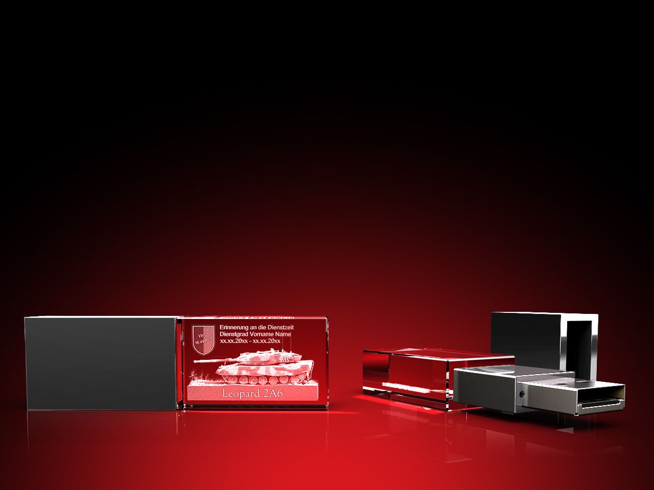 Leopard 2A6 - USB-Stick (30 x 18 x 10) mit Personalisierung möglich