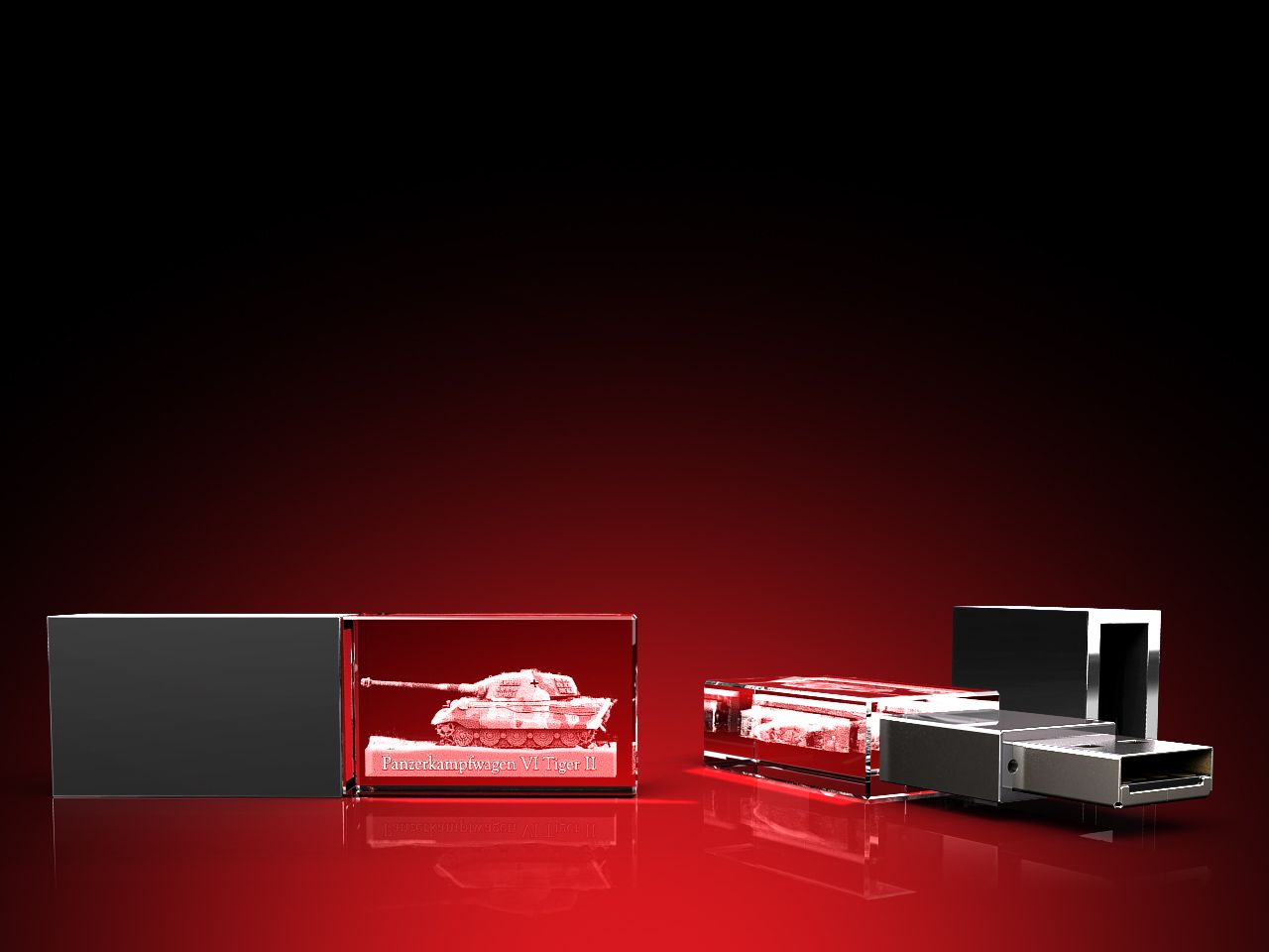 Tiger II - USB-Stick (30 x 18 x 10) mit Personalisierung möglich