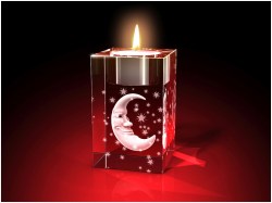 Advents-Teelicht Weihnachtsmann - Teelicht – GLASFOTO.COM