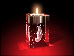 Advents-Teelicht Weihnachtsmann - Teelicht – GLASFOTO.COM