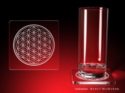 Blume des Lebens - Untersetzer – GLASFOTO.COM