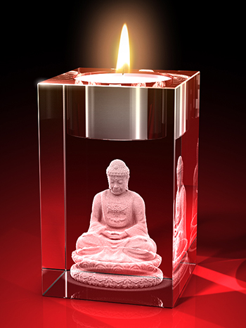 Buddha - Teelicht – GLASFOTO.COM
