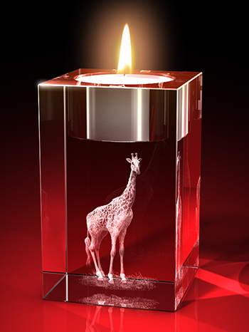 teelichthalter, 3D Tiere, Tiere in Glas, geschenke für tierfreunde, GLASFOTO.COM