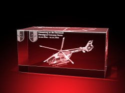 Magent Geschenkbox Glasfoto Kristallglas 