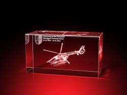 Magent Geschenkbox Glasfoto Kristallglas 