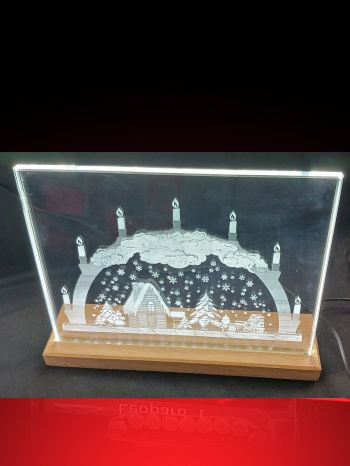 Glasfoto - LED - beleuchtet - 18 x 24 - Familie -  Querformat