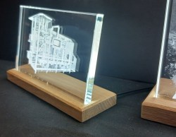 Flachglasfoto LED - 10 x 15 - Querformat - Portrait - Liebespaar