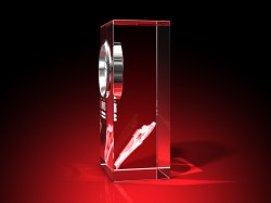 Glasfoto, Uhr, Werbeprodukt, Kundengeschenk, individuelle Gravur, GLASFOTO.COM