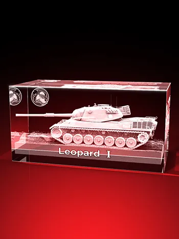 Magent Geschenkbox Glasfoto Kristallglas 