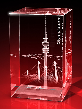Olympiaturm - Quader (50 x 80 x 50) – GLASFOTO.COM