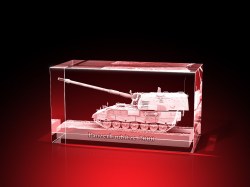 Magent Geschenkbox Glasfoto Kristallglas 