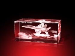 Magent Geschenkbox Glasfoto Kristallglas 