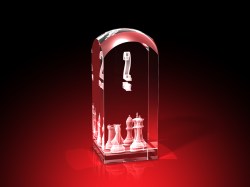 Schach Pokal - Schachbrett - 2. Platz - Quader RD – GLASFOTO.COM