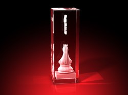 Schach Pokal - Springer - 1. Platz - Quader – GLASFOTO.COM 