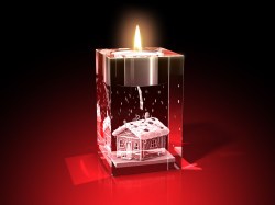 Advents-Teelicht Weihnachtsmann - Teelicht – GLASFOTO.COM