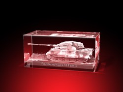 Magent Geschenkbox Glasfoto Kristallglas 