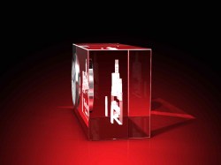 Wartburg - Uhr, Glas eckig – GLASFOTO.COM